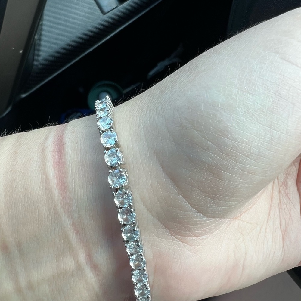 Sterling silver and Swarovski bracelet